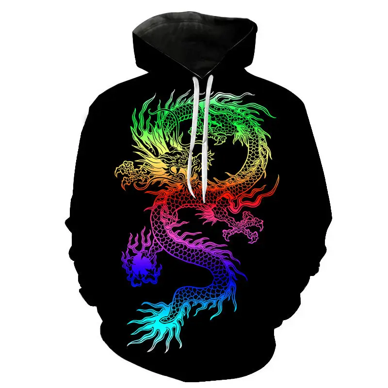 

Spring And Autumn New China Dragon 3d Printing Hoodie Men And Women Children Sweatshirt Long Sleeve Harajuku Coat