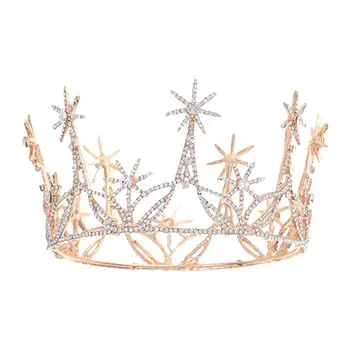 

1Pc Bride Headdress Delicate Star-shaped Tiara Beautiful Bride Headdress Exquisite Wedding Dress for Wedding Mall Holiday Party