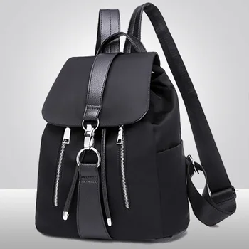 

Oxford double shoulder bag female backpack student schoolbag tide 2019 new Korean version of large capacity travel bag