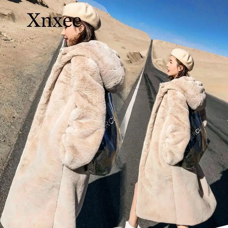 Oversized Winter Jacket Parkas Faux Fur Coat Women Warm Fur Jacket Coats Hoodies Loose Winter Coat  Long Outwear warm Teddy