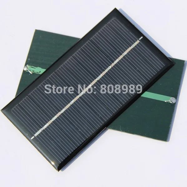 1 Вт 6 в поликристаллические панели солнечных батарей для 3,7 в заряда батареи Солнечная светодиодная солнечная батарея 110*60*3 мм 3 шт