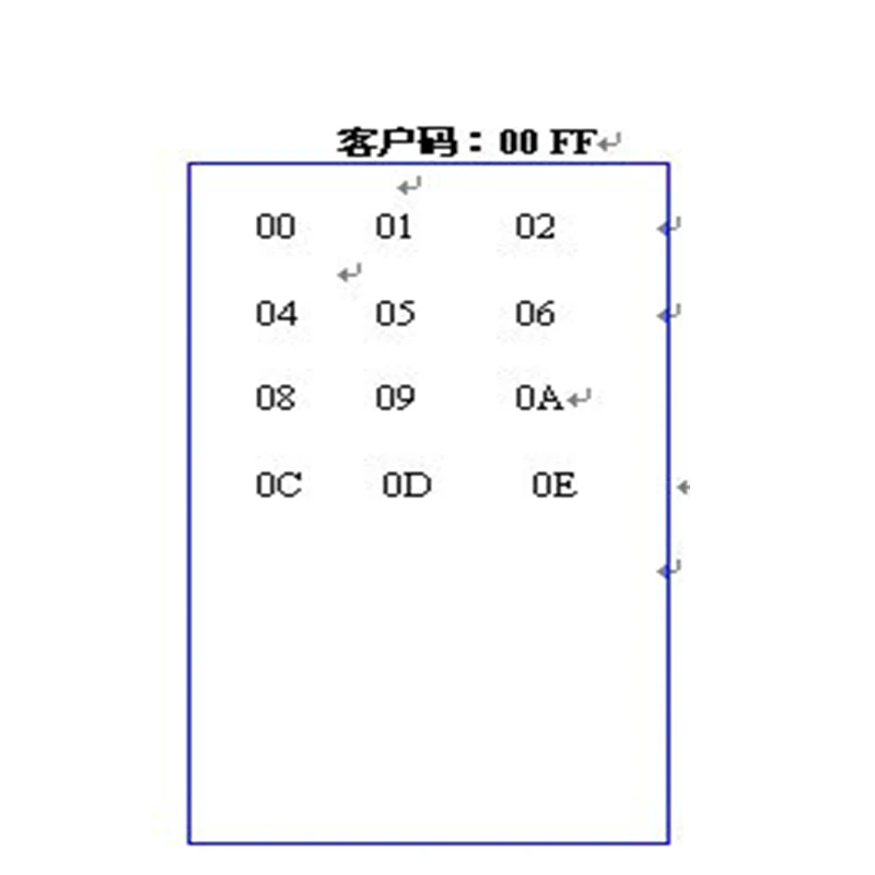 KL216 지문 제어 보드용 리모컨 12키 적외선