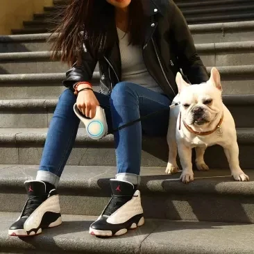  Xiaomi Mijia Youpin PetKit Streamer Telescopic Traction Rope White Touch Operation Colorful Streame