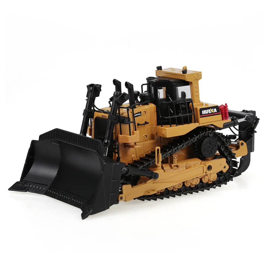 

1:50 Die-Cast Alloy Heavy Bulldozer Engineering Truck Static Model Caterpillar Wheel Bulldozer Educational Toy for Kids