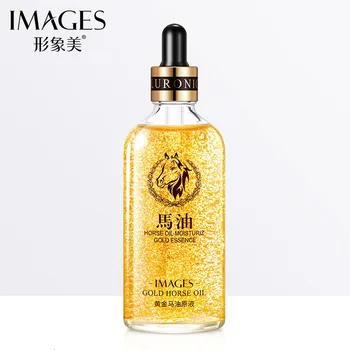 

24K gold horse oil stock solution skin care moisturizing shrink pores facial care essence lotion skin care products 100ml