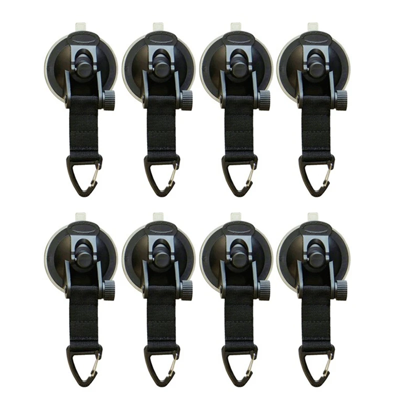 8Pcs Suction Cup Anchor Securing Hook Tie Down Camping Tarp As Car Side Awning Pool Tarps Tents Universal | Дом и сад
