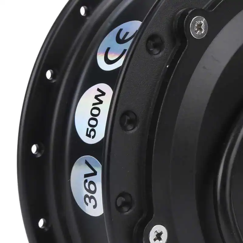 36V 500W Electric Bike Front Wheel Hub Motor Set with KT-900S Display Meter for 12G Wheel Electric Bicycle DIY Conversion Kit
