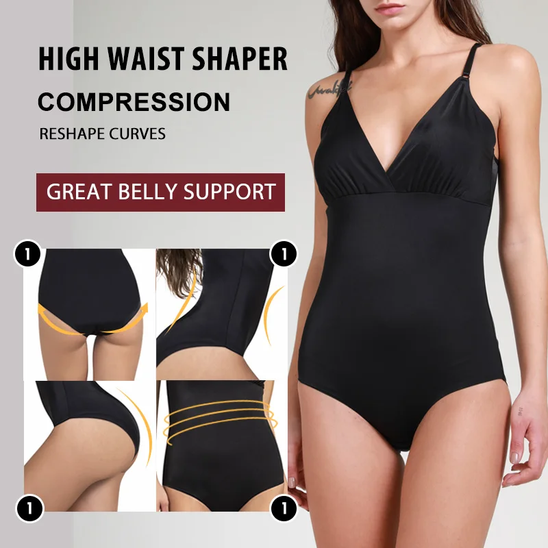 Slimming Bodysuit Women Body Shaper Push Up Recovery Shaperwear Corset Girdle Tummy Control Bodysuit Underwear Lingerie Fajas