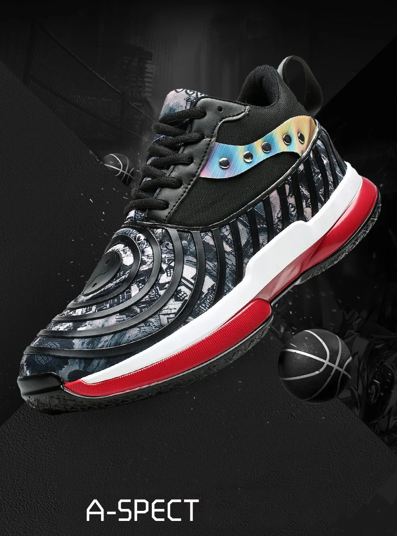 HUNTTO, мужские баскетбольные кроссовки Jordan, амортизирующие, противоскользящие, баскетбольные кроссовки для улицы, смешанные цвета, военные ботинки, крутая спортивная обувь