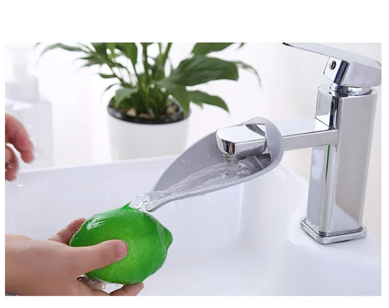 Silicone Faucet Extender Toddler Kids Water Reach Faucet Rubber Hand Washing Bathroom Accessorie Kitchen Save Water Faucet Tools