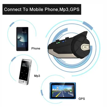 

1080P HD WiFi Motocross Intercom Helmet Bluetooth Headset Intercom Video Capture Recorder Dash Cam with Microphone