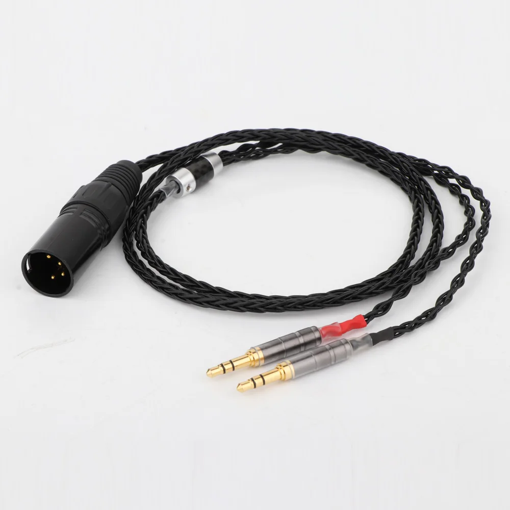 Preffair E516YE 2x3 5mm HIFI 4 Pin XLR Male Balanced Headphone Upgrade Cable for Sundara Aventho Focal Elegia t1 t5p D7200 D