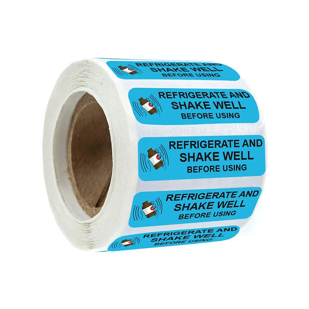 Refrigerate And Shake Well Before Using Stickers Medication Labels 1/2 X 1.5 Inch - 500 Pcs Keep Refrigerated Veterinary Labels - Stationery Sticker - ...