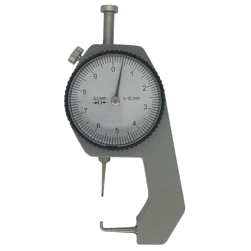 Dial Thickness Gauges 0-10mm/20mm 0.1mm Precision Aluminum Alloy Leather Paper Width Meter Tester