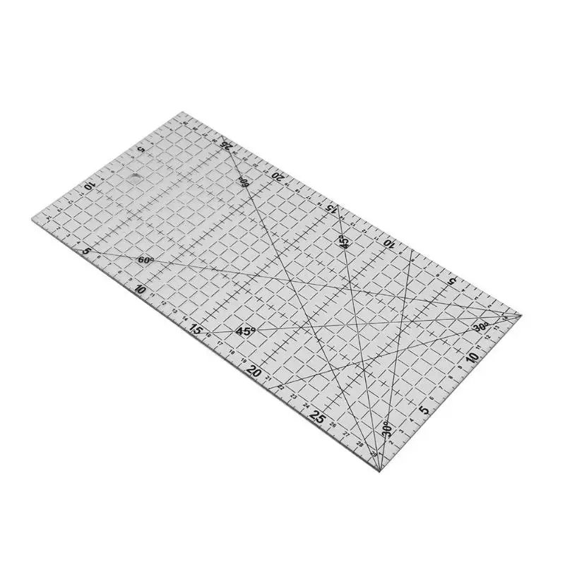 Коллаж линейка большого размера Толстая треугольная ткань лоскутное шитье DIY Инструмент Линейка инструменты для измерения, рисования и закатывания 30X15X0,3 см