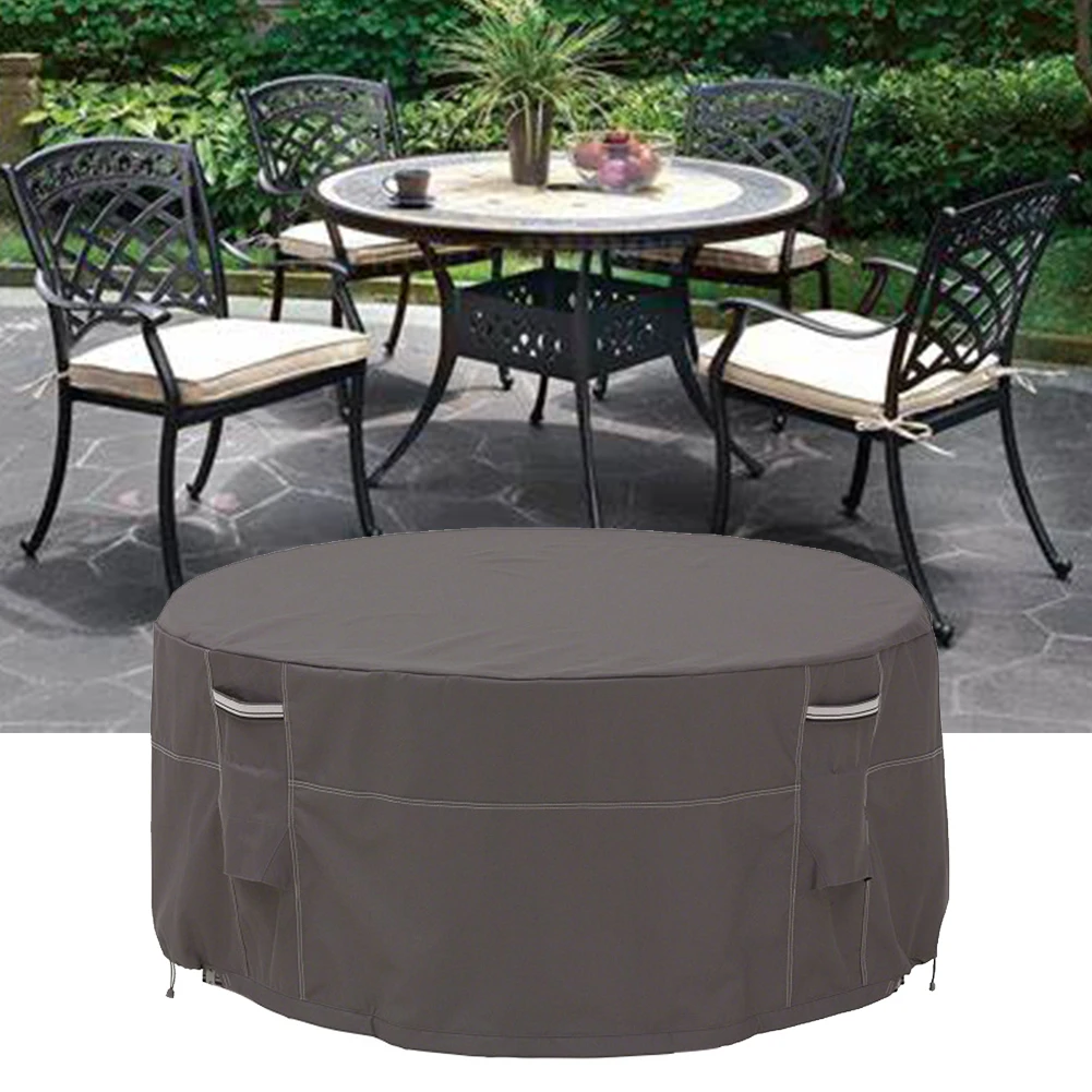 

Outdoor Waterproof Patio Foldable Round Table Cover Sofa Chair UV Resistant Anti Dust Home Furniture Protect Weatherproof Garden
