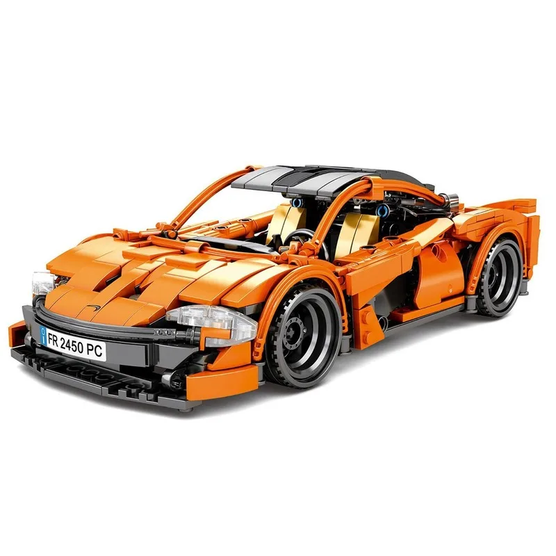 Pull Back Sports Car Racing Vehicle Building Block Model DIY Construction Model lepinblock technic Toy Gift For Kid Adult
