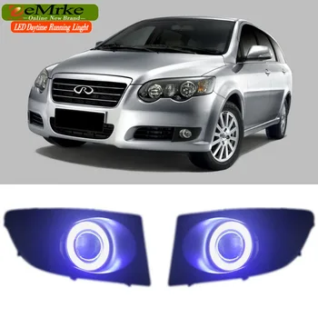 

EEMRKE Car Styling For Chery V5 CrossEastar B14 2008-2012 COB LED Angel Eyes DRL H11 Halogen Fog Lights Daytime Running Light