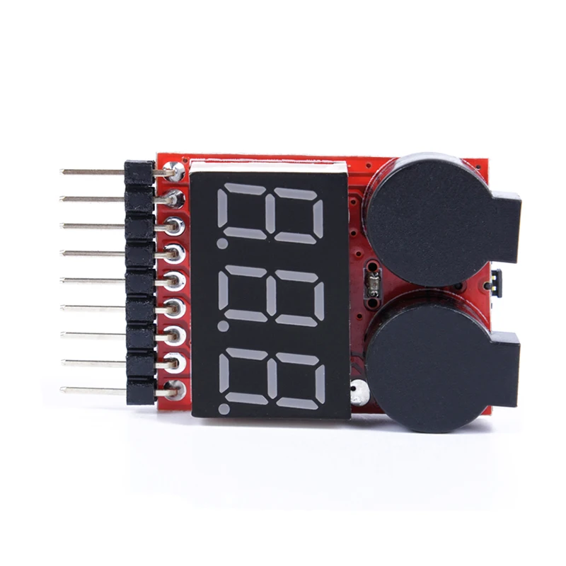 3 pezzi RC Car Cell Checker anello BB batteria Lipo allarme bassa tensione Indicatore di tensione voltmetro monitor cicalino Allarme 1-8S 2.7-3.8V - Image 6