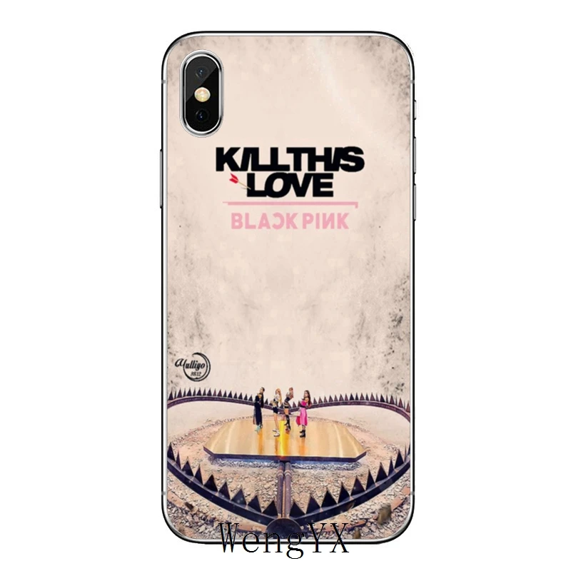 Черный розовый kill this love для iPhone 11 pro XR X XS Max 8 7 6s plus SE 5s 5c iPod Touch 5 6 прозрачный чехол