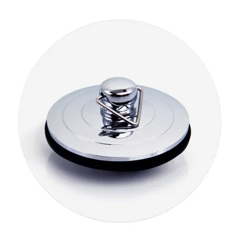 

Tool Kitchen Universal Sink Plug Durable Accessory Brass Bathroom Basin Bathtub Stopper With Chain Drain Silver
