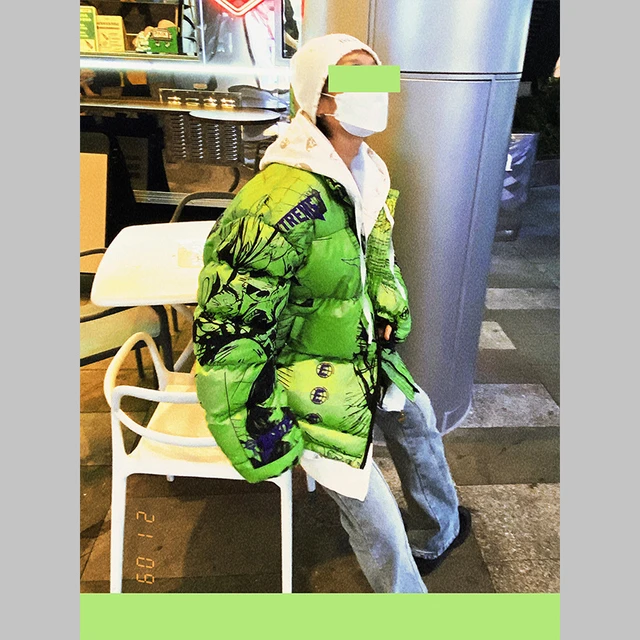 MADE EXTREME Anime jackets for men hip hop puffer jacket men cartoon bubble  jacket Autumn And Winter coats for men women - AliExpress