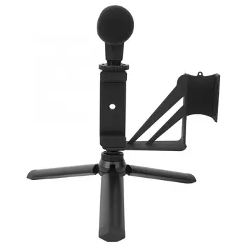 

3.5mm Microphone Audio Adapter Phone Mount Desktop Tripod Real Time Video Recording for DJI OSMO Pocket Stabilizer