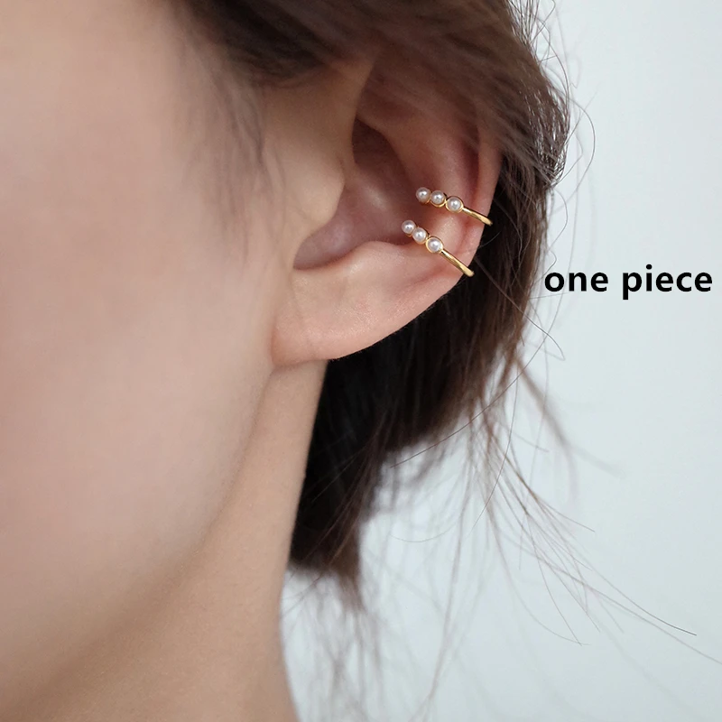7 Ear bone clip HZ изысканные винтажные серебряные блестящие стразы S925, уникальные серьги-гвоздики в виде мини-бабочки и феи для женщин, ювелирные изделия, подарки - Окраска металла: 7 Ear bone clip