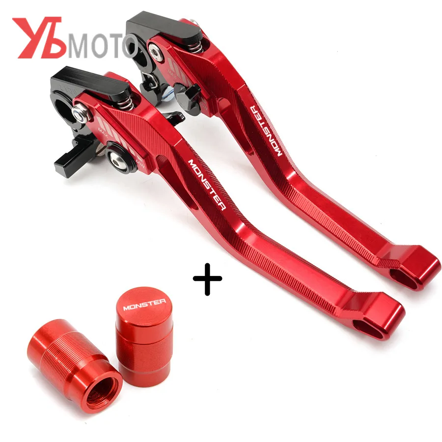 Для DUCATI MONSTER 696 796 695 620 400 алюминиевые рычаги тормозной муфты мотоцикла 5D и колпачок