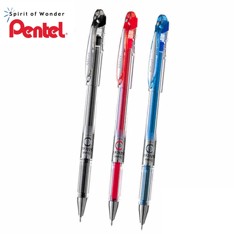 6 шт Pentel BG202 Япония Премиум жидкие чернила 0,25 мм гелевая ручка Slicci для письма быстросохнущая ручка с точным прочным наконечником