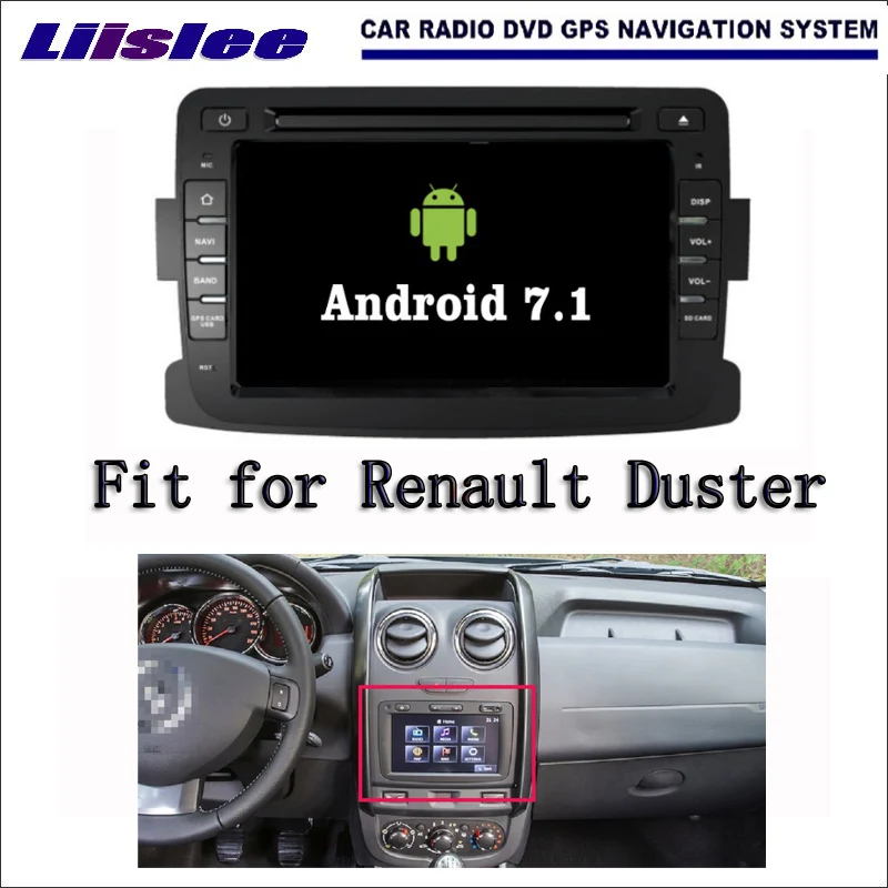 Liislee Android 7 1 2G RAM для Renault Duster 2010 ~ 2016 автомобильный Радио Аудио Видео Мультимедиа DVD