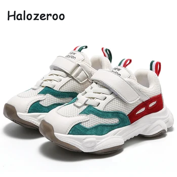 

Spring Kids Sport Sneakers Baby Girls Genuine Leather Casual Sneakers Children Mesh Chunky Sneakers Boys Brand Shoes Trainers