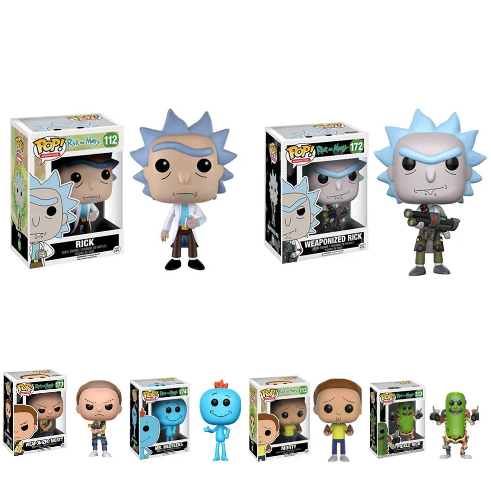 Funko POP Rick and Morty оригинальная коробка MR.MEESEEKS PICKLE RICK с лазерной виниловой фигурой