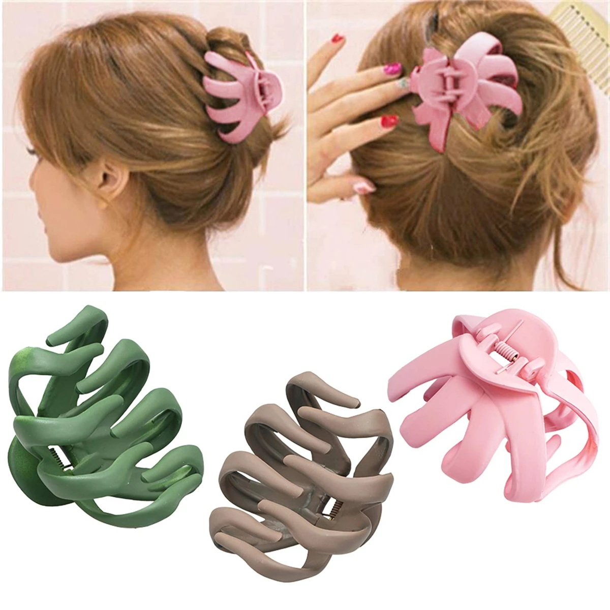 Large Claw Clips Big Claw Hair Clips Women Non Slip Grip Octopus Clip Banana Hair Clip Jaw Thick Thin hair claw,hair clips,hair accessories