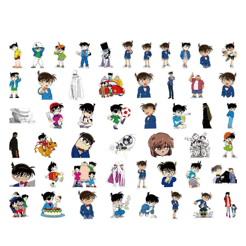 

50 Pcs Creative Cute Self-made Detective Conan Sticker Scrapbooking Stickers /decorative Sticker /DIY Craft Photo Albums