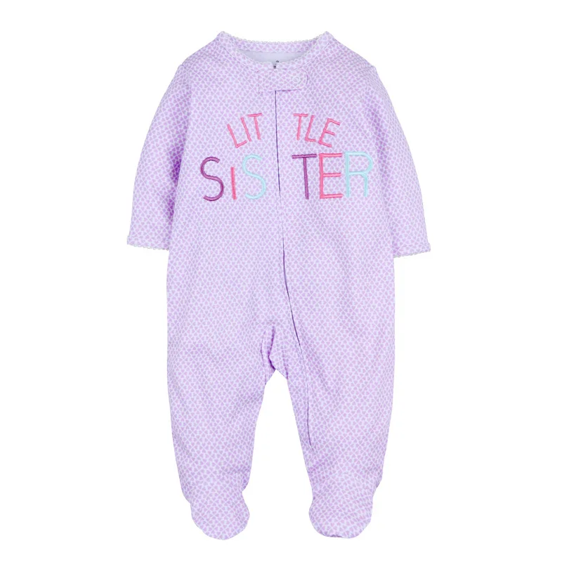 Baby pajamas zipper cotton newborn baby pajamas coverall one-piece romper zipper baby girls clothes toddler girl winter clothes Baby Jumpsuit Cotton  Baby Rompers