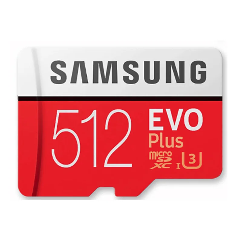 SAMSUNG карта памяти Micro SD Card 64 Гб 128 ГБ 256 Гб карта памяти EVO+ 100 МБ/с. C10 TF карта флэш-накопитель для смартфона - Емкость: 512GB