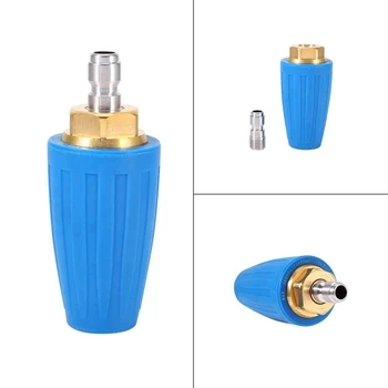 

Pressure Washer Rotating Turbo Nozzle 3600psi with 1/4" Quick Connect Plug for Cleaning Asphalt, Concrete, Metal