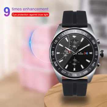 

2pcs Film 9H Tempered Glass Bubble-free Cover Anti-scratch Clear Screen Protector Guard Round Anti Explosion For LG Watch W7