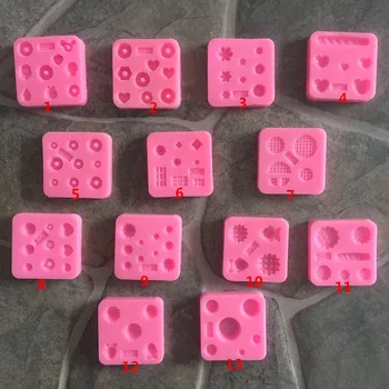 

Mini Gemstone Mold Silicone Mold Miniature Food Sweets Jewelry Charms Polishing Epoxy Fondant Clay Resin Sculpey