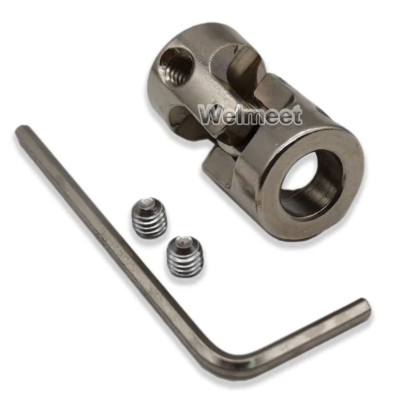 Shaft Coupler Flexible Coupling Shaft Connector Rigid Shaft Coupler 2.3/3/3.17/4/5/6/8mm Metal Universal Joint Coupling Boat Car Model Shaft Coupler Motor Connector