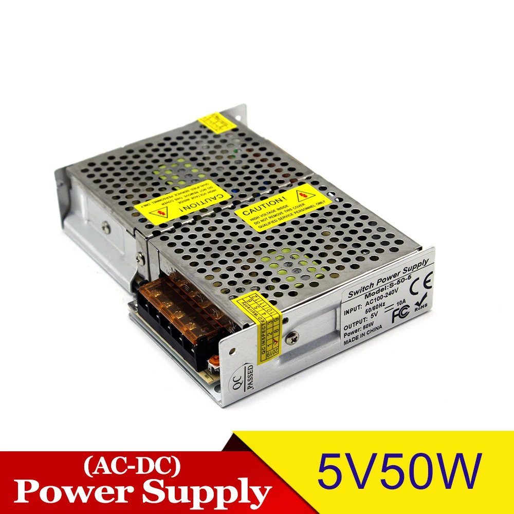 Питание блок DC5V 15 Вт, 25 Вт, 40 Вт, 50 Вт, 60 Вт 100W 150W 200W 300W 350W светодиодный трансформатор освещения AC-DC импульсивный источник питания для Светодиодные ленты Ligjt cctv