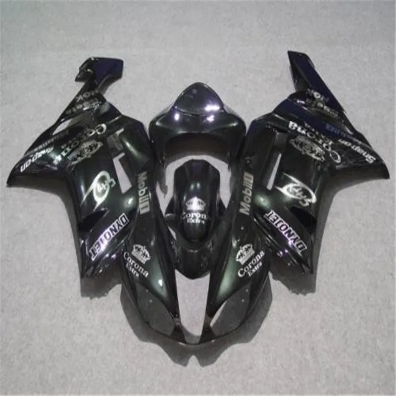 Мотоцикл обтекатель комплект для KAWASAKI Ninja ZX6R 636 07 08 ZX 6R 2007 2008 ABS Матовый и глянцевый черный Обтекатели набор