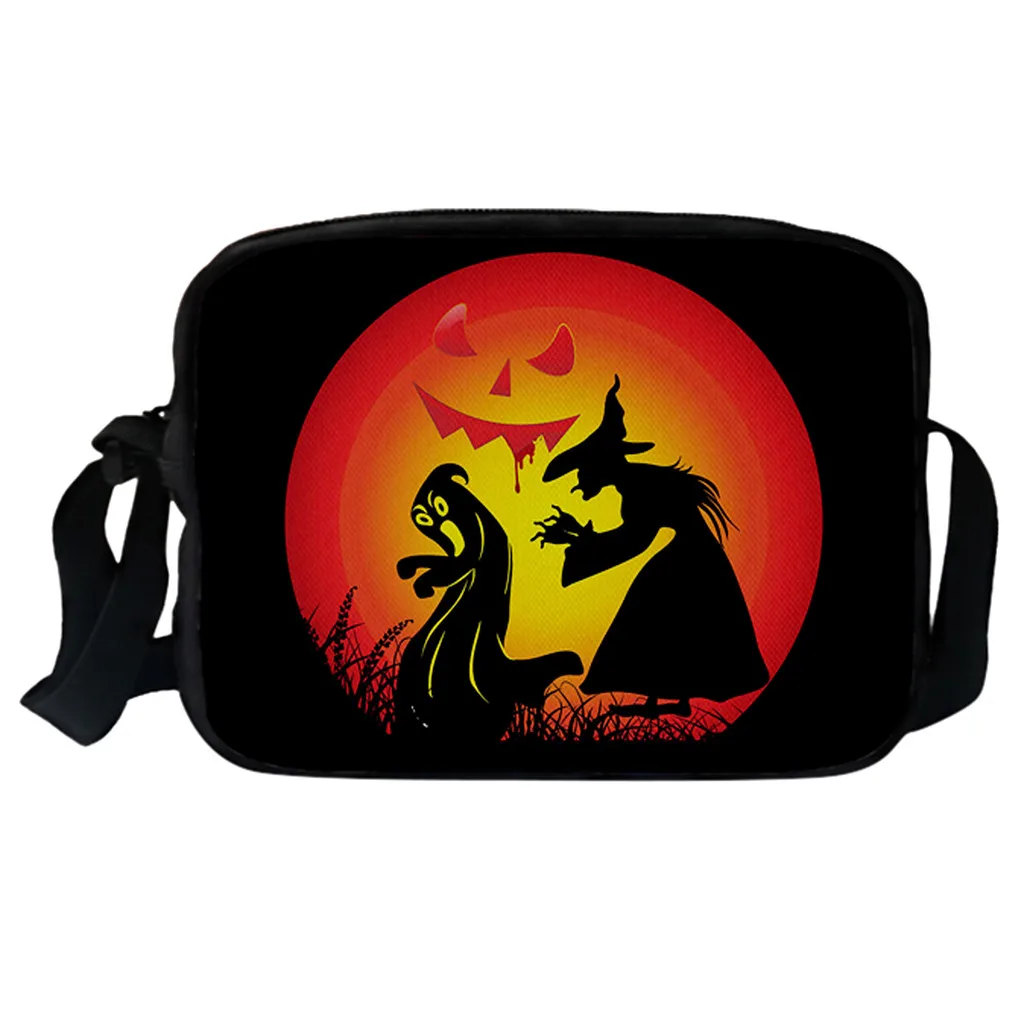 

Girl Halloween Pumpkin Bags Demon Funny Women Men Single Shoulder Bags Messenger Bags Casual Purse Handbag New Designed #JX