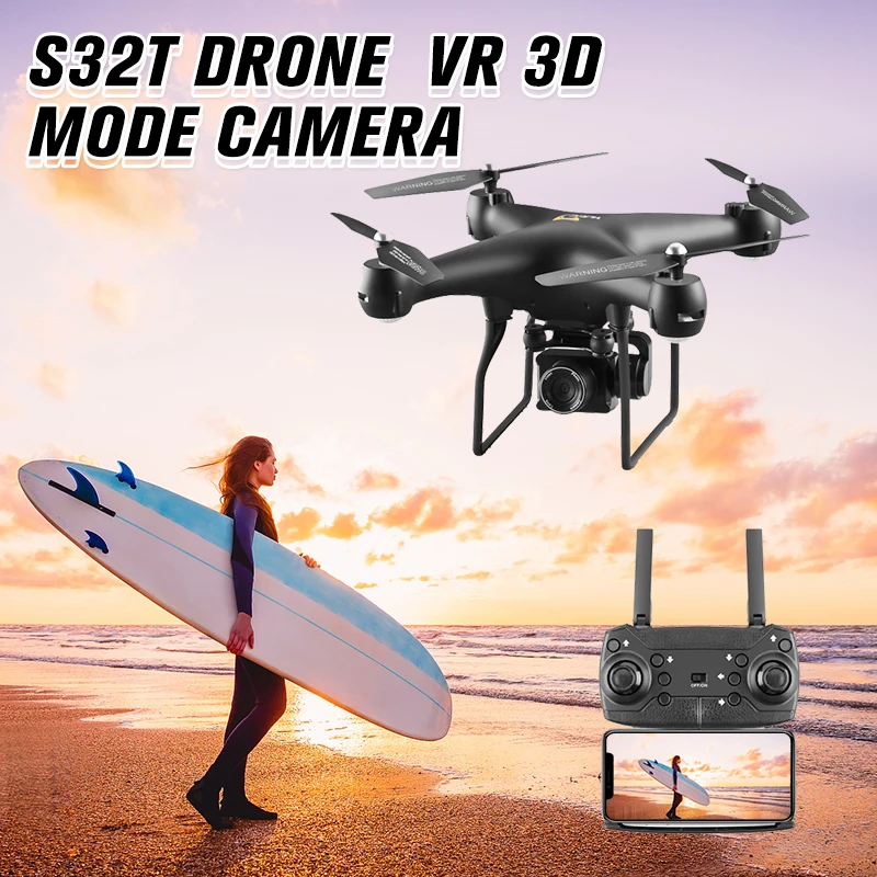 S32T HD Aerial Drone WiFi FPV with 4K HD ESC Camera 20mins Flight Time VR 3D Mode LED Professional RC Quadcopter Drones RTF Toys