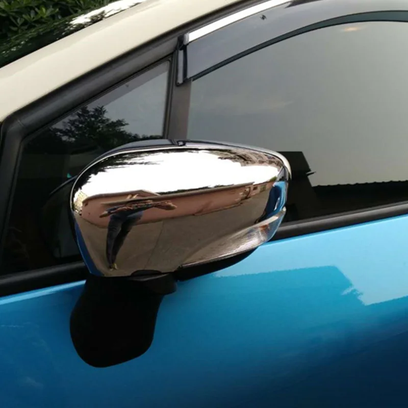 Для cap tur Captur Clio IV 2013 ABS Хромированная зеркальная крышка с крылом, наклейка, аксессуары для стайлинга автомобилей