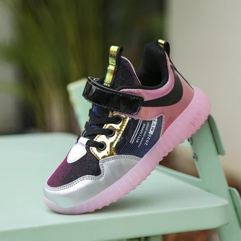 

2020 Hot Jogging Shoes For Girls Brand Fashion Boys Casual Sneakers Hard-Wearing Children Sneaker Pink Girls Leather Shoes Kids