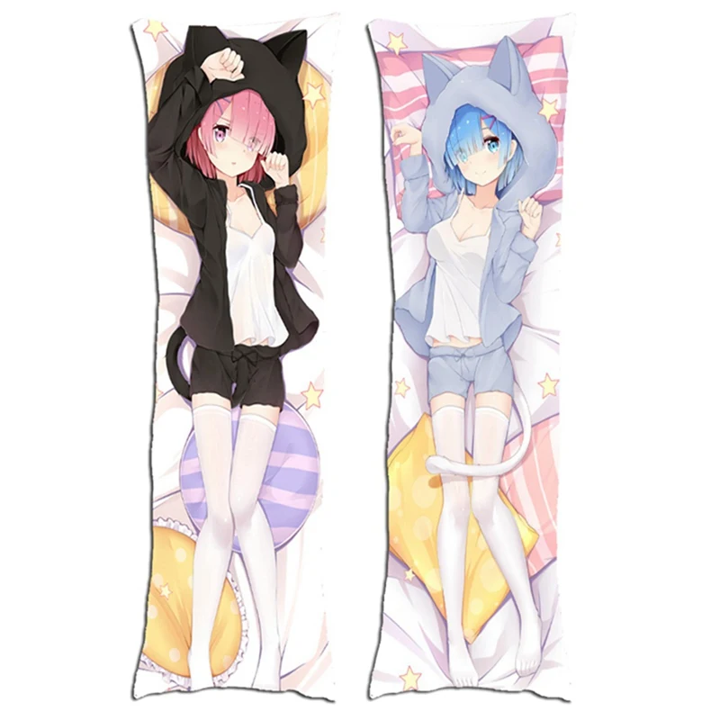 Наволочка с аниме жизнь в другом мире от Zero Rem Ram Dakimakura милые наволочки для подушек мультфильм обнимает чехол для подушки