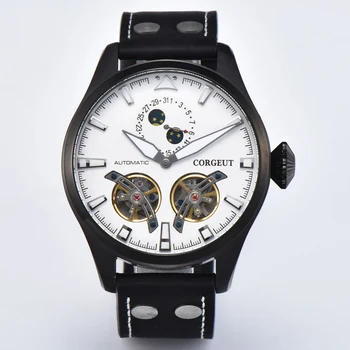 

Fashion Watch Men Top Luxury Brand self-wind Automatic Mechanical Watch Double flywheel Date Sport Luminous Male Wrist Watch@LL