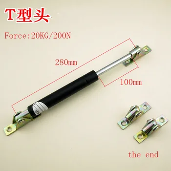 

Free shipping 280mm central distance, 100 mm stroke, pneumatic Auto Gas Spring, Lift Prop Gas Spring Damper